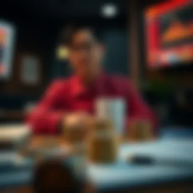 Visual representation of reserve financial strategies