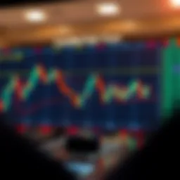 Candlestick chart illustrating market trends