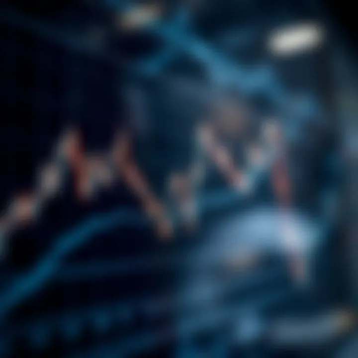Analyzing Stock Price Movements Through Line Graphs A detailed line graph showcasing stock price movements