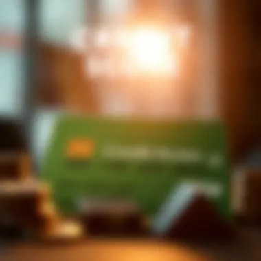 Visual representation of credit score impact