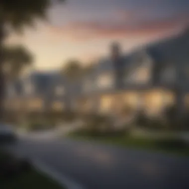 Dream Homes in the Neighborhood A serene neighborhood showcasing dream homes