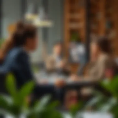 Collaborative Financial Guidance A collaborative meeting between a financial advisor and a client