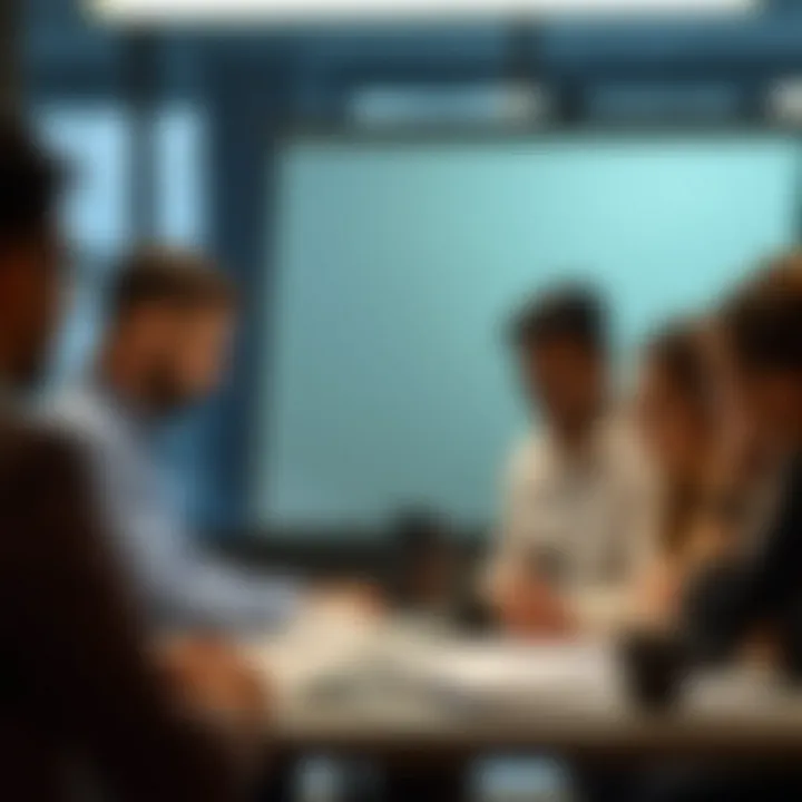 Vision and Objectives Development An inspiring image of a team brainstorming ideas