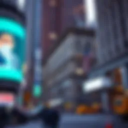 Detailed view of Wall Street's financial district during a closure