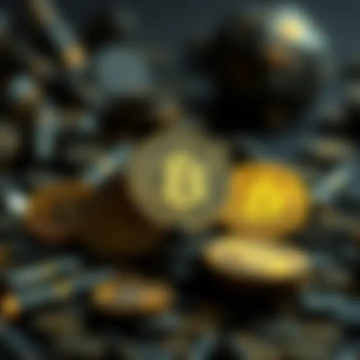 Unique Identities in Altcoin Landscape A visual metaphor highlighting unique identities of different altcoins