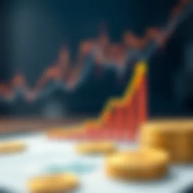 Graph depicting financial growth through effective budgeting