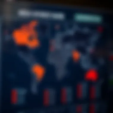 A world map highlighting regions with the highest interest rates
