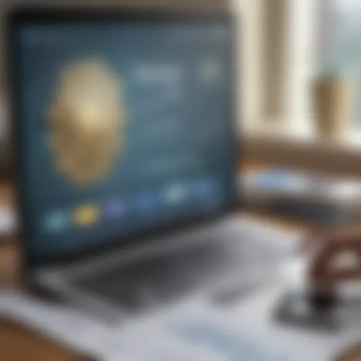 Visual representation of online banking advantages