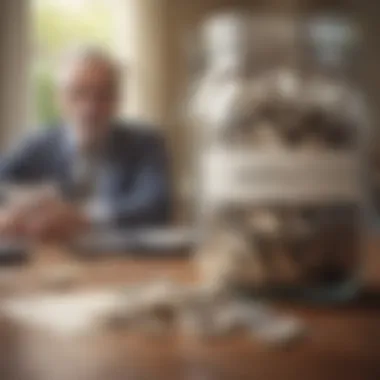 Understanding Early Withdrawals Conceptual representation of early retirement fund withdrawals