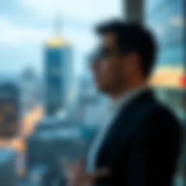 A professional contemplating career choices