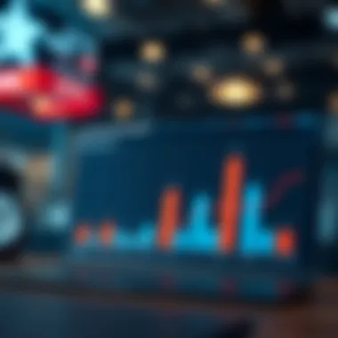 A chart depicting market trends in emerging sectors