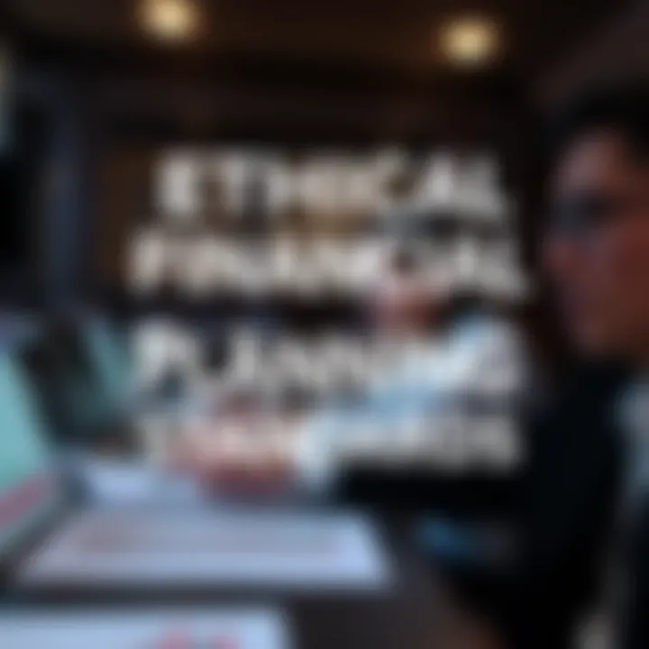 Visual representation of ethical financial planning standards