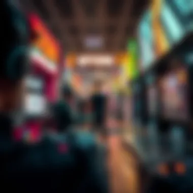 Gaming and NFTs Intersection Visual metaphor for the intersection of gaming and NFTs, highlighting transformative gameplay.