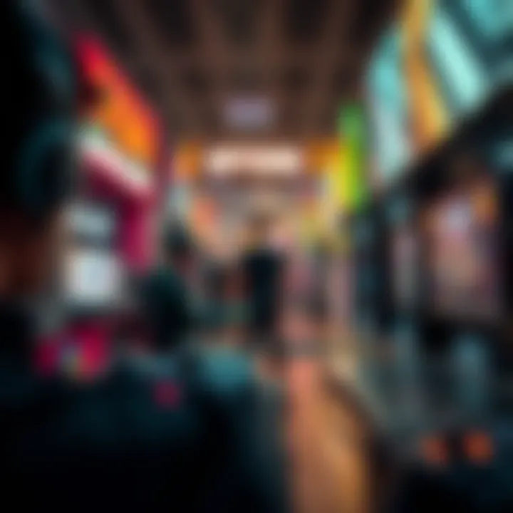 Gaming and NFTs Intersection Visual metaphor for the intersection of gaming and NFTs, highlighting transformative gameplay.