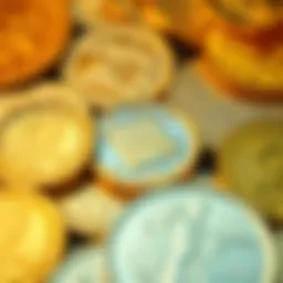 A stunning assortment of gold coins showcasing their intricate designs and historical significance.
