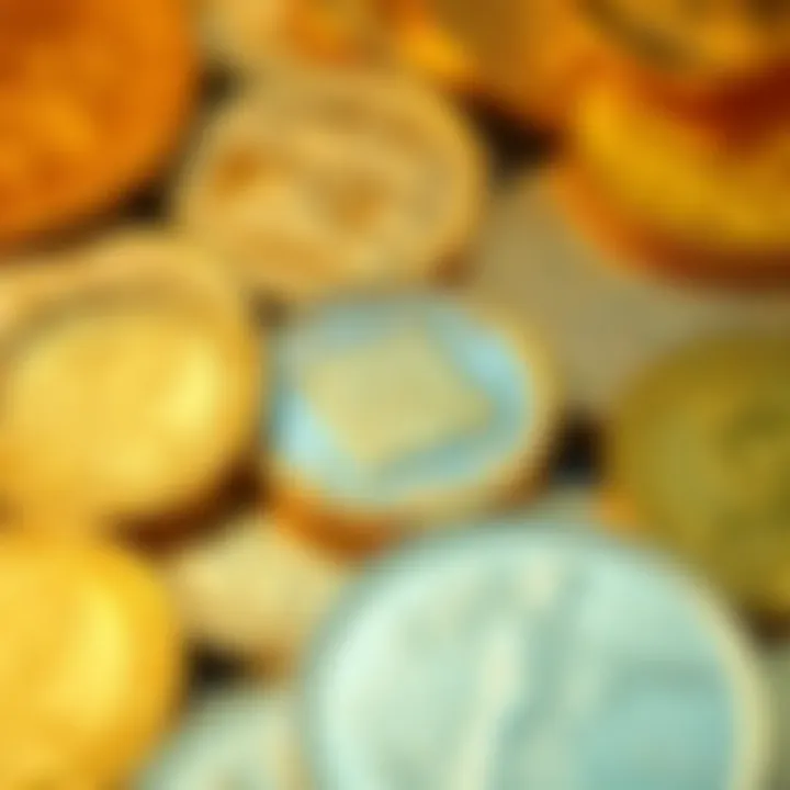 A stunning assortment of gold coins showcasing their intricate designs and historical significance.