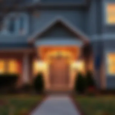 A welcoming rental property entrance