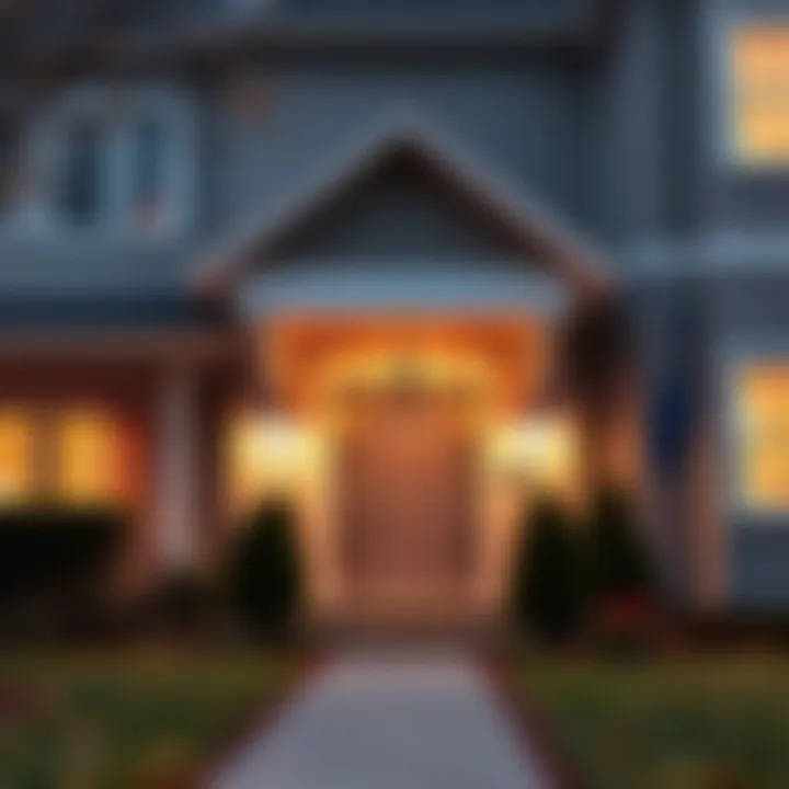 A welcoming rental property entrance