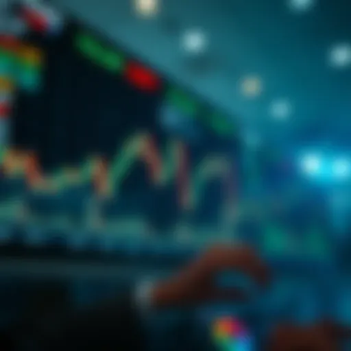 Conceptual illustration of stock market dynamics