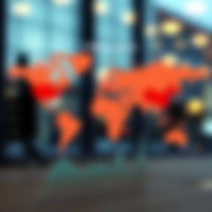 A graph comparing interest rates across various countries