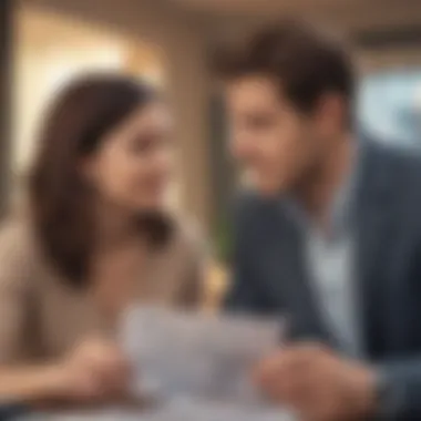 Financial Collaboration Couple discussing finances
