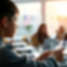 A young individual exploring banking options