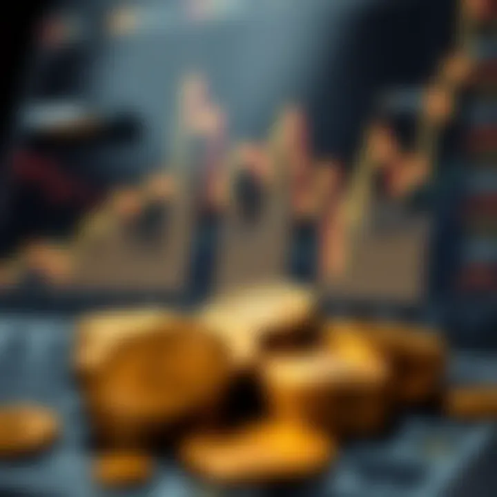 Market Trends Analysis An elegant representation of market trends with graphs and charts