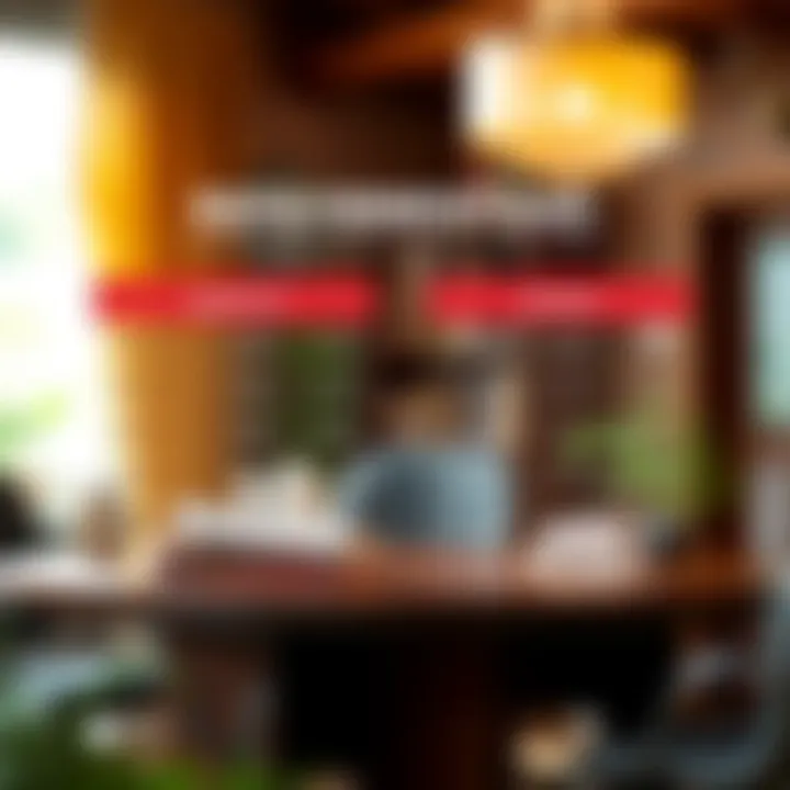 Visual representation of repayment terms for both financing options