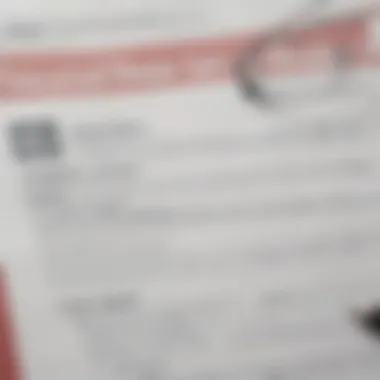 A close-up of a regulatory compliance document with a checklist.