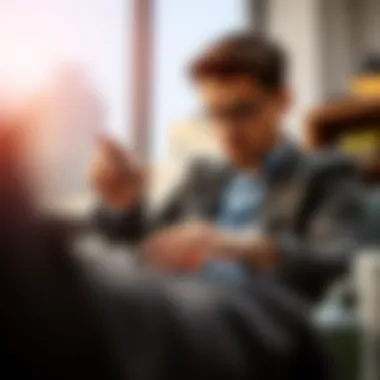 Calculating Potential Savings A person calculating potential savings from refinancing