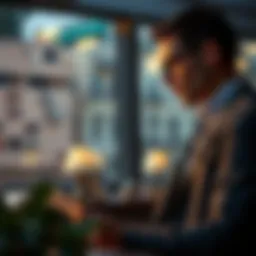 A financial analyst reviewing refinancing options