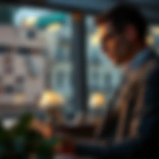 A financial analyst reviewing refinancing options