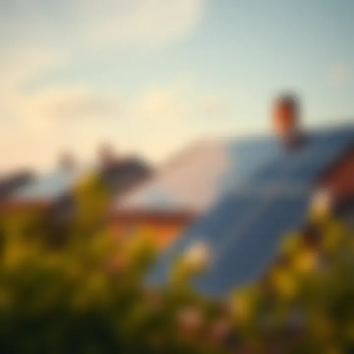 Solar panels installed on a residential roof