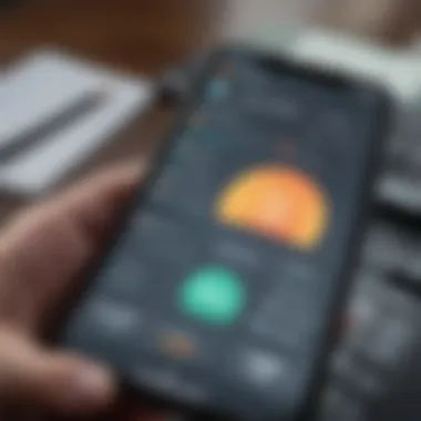 User Interface Exploration User interface of a spending analyzer app
