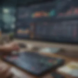Illustration of market analysis tools for options trading