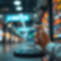 Conceptual illustration of mobile application monetization strategies