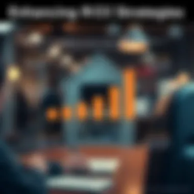 Infographic detailing strategies to improve ROI