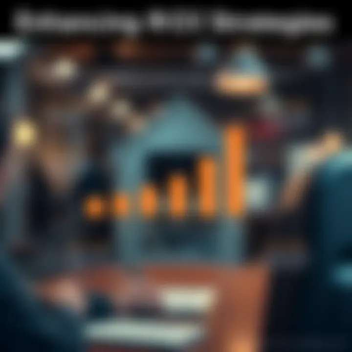 Infographic detailing strategies to improve ROI