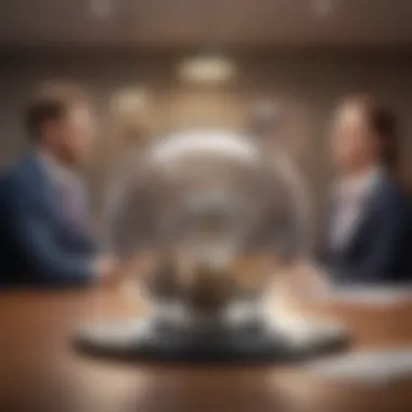 Attracting Clients with a Compelling Value Proposition Illustration of a company successfully attracting clients through a strong value proposition