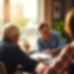 Conceptual representation of retirement planning.