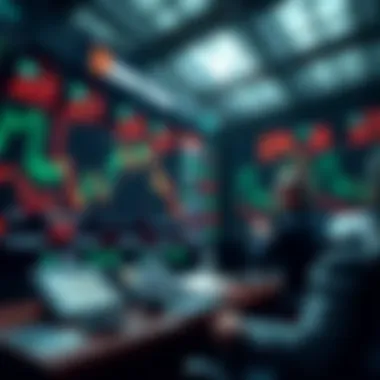 Dynamic trading environment showcasing market fluctuations