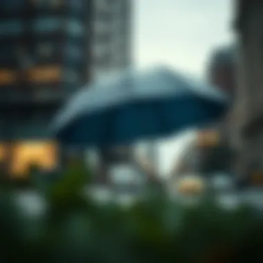 A visual representation of umbrella insurance policy coverage