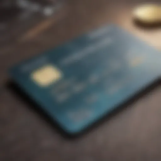 Illustration of a credit card displaying key features