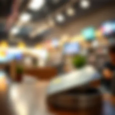 Visual representation of credit card transaction flow