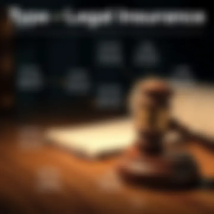 An infographic depicting various types of legal insurance available