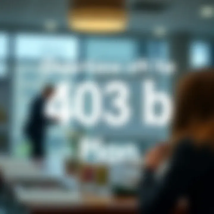 Visual representation of a 403(b) plan overview