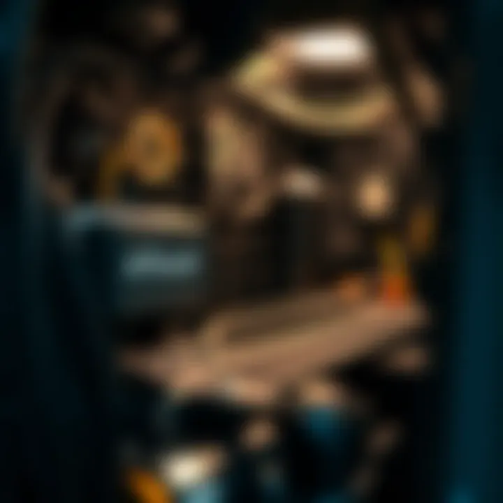 Components of a Crypto Mining Rig Detailed view of crypto mining rig components