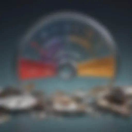 Visual representation of VantageScore components