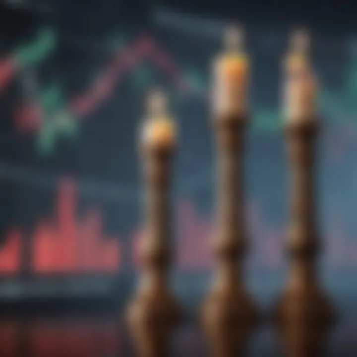 Detailed candlestick chart illustrating trading patterns