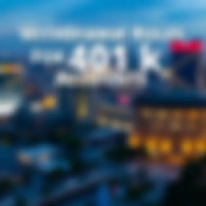 Infographic on withdrawal rules from 401(k) accounts